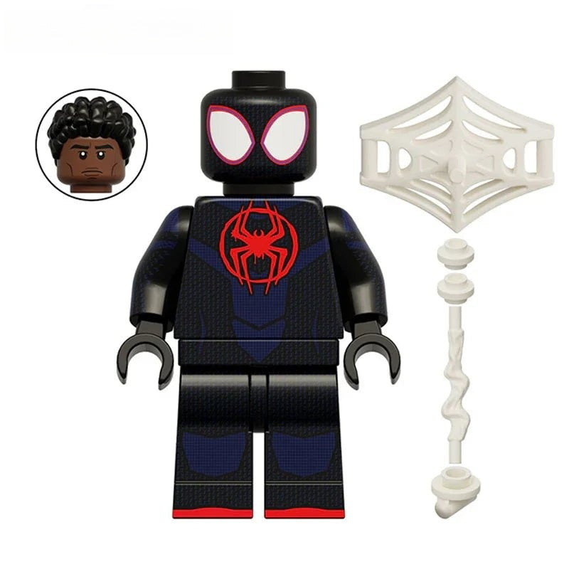 Spider - Man Miles Morales Spiderman Minifigures - DelsBricks MinifiguresSpiderman Lego MinifiguresDelsBricks MinifiguresDelsbricks.com