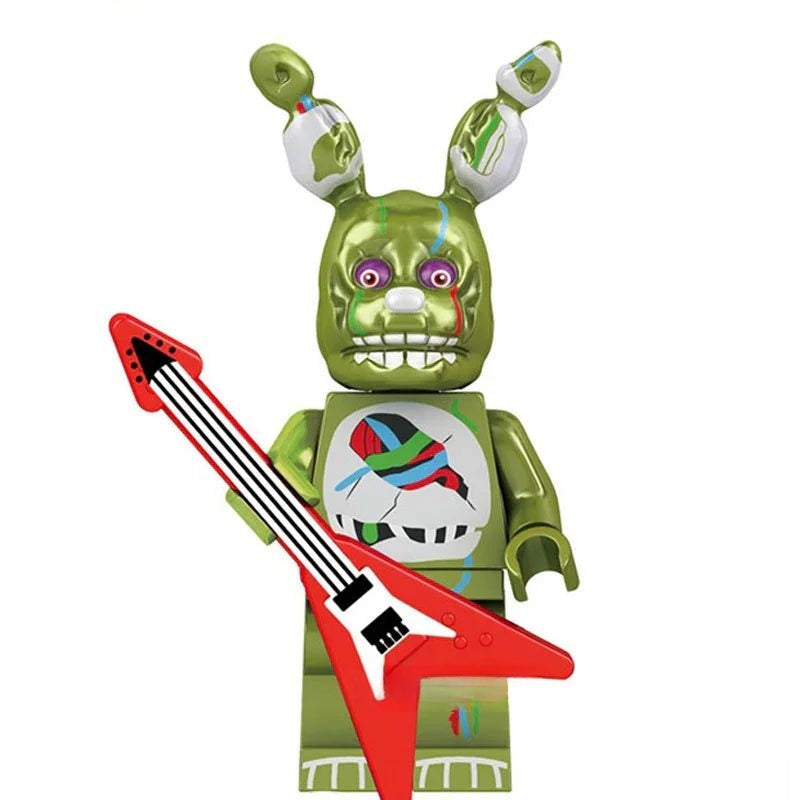 Spring Bonnie Five Nights At Freddys Lego Minifigures custom toys - DelsBricks MinifiguresLego Horror MinifiguresDelsBricks MinifiguresDelsbricks.com