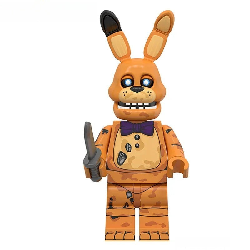 Spring Bonnie Five Nights At Freddys Movie Lego Minifigures custom toys - DelsBricks MinifiguresLego Horror MinifiguresDelsBricks MinifiguresDelsbricks.com