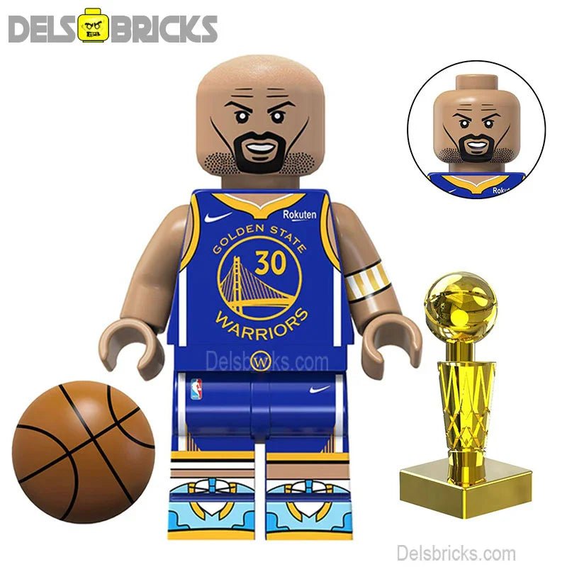 Stephen Curry Lego Minifigures Custom Toys Sports Icons NBA Basketball - DelsBricks MinifiguresMinifiguresDelsBricks MinifiguresDelsbricks