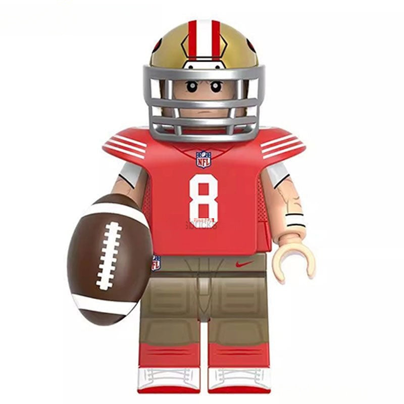 Steve Young NFL Football Legends Lego Minifigures Custom sports Toys - DelsBricks MinifiguresMinifiguresDelsBricks MinifiguresDelsbricks