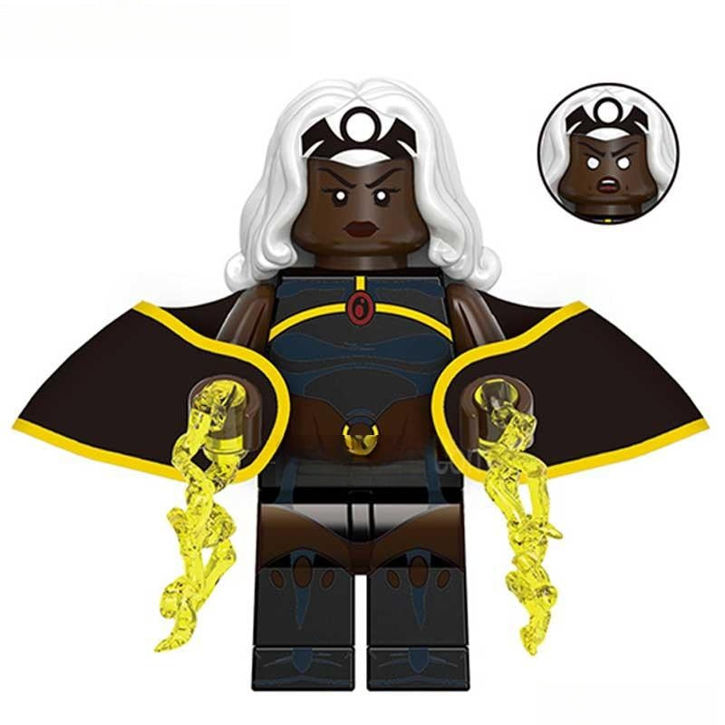 Storm From X - Men '97 Black Suit Lego Minifigures custom toys - DelsBricks MinifiguresMinifiguresDelsBricks MinifiguresDelsbricks