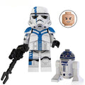 Stormtrooper Commander Star Wars LEGO minifigure with R2-D2 custom collectible toy-minifigure toys