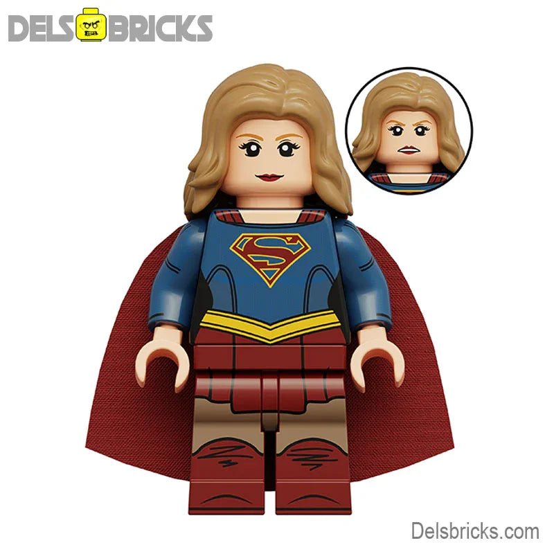 Supergirl Lego Minifigures Custom Toys - DelsBricks MinifiguresMinifiguresDelsBricks MinifiguresDelsbricks