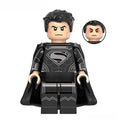 Superman Black Suit Justice League Lego Minifigures Custom Toys - DelsBricks MinifiguresMinifiguresDelsBricks MinifiguresDelsbricks