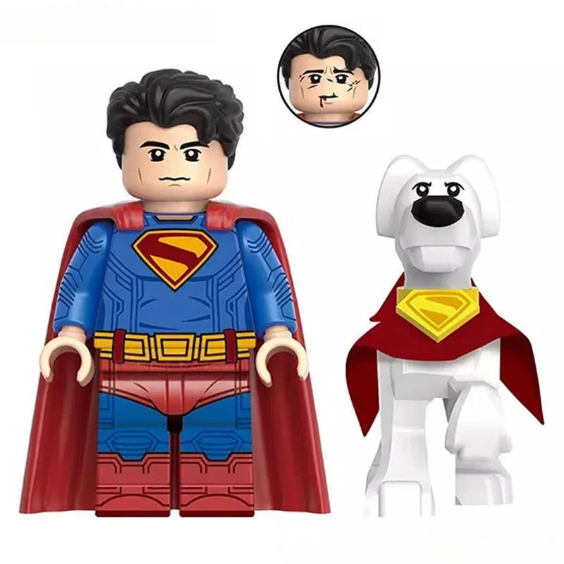 Superman & Krypto NEW Superman Movie 2025 Lego Minifigures Custom Toys - DelsBricks MinifiguresMinifiguresDelsBricks MinifiguresDelsbricks