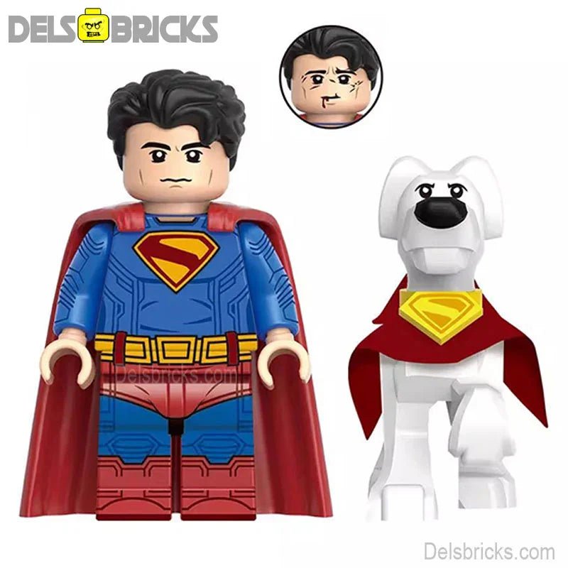 Superman & Krypto NEW Superman Movie 2025 Lego Minifigures Custom Toys - DelsBricks MinifiguresMinifiguresDelsBricks MinifiguresDelsbricks