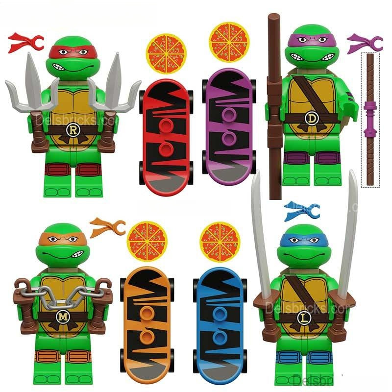Teenage Mutant Ninja Turtles Mutant Mayhem TMNT Mutant Mayhem LEGO compatible minifigures -Minifigures toys 