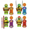 Teenage Mutant Ninja Turtles Mutant Mayhem LEGO-compatible minifigures set of 4 minifigure toys