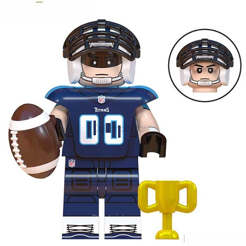 Tennessee Titans NFL Football Teams Lego Minifigures Custom Toys - DelsBricks MinifiguresMinifiguresDelsBricks MinifiguresDelsbricks