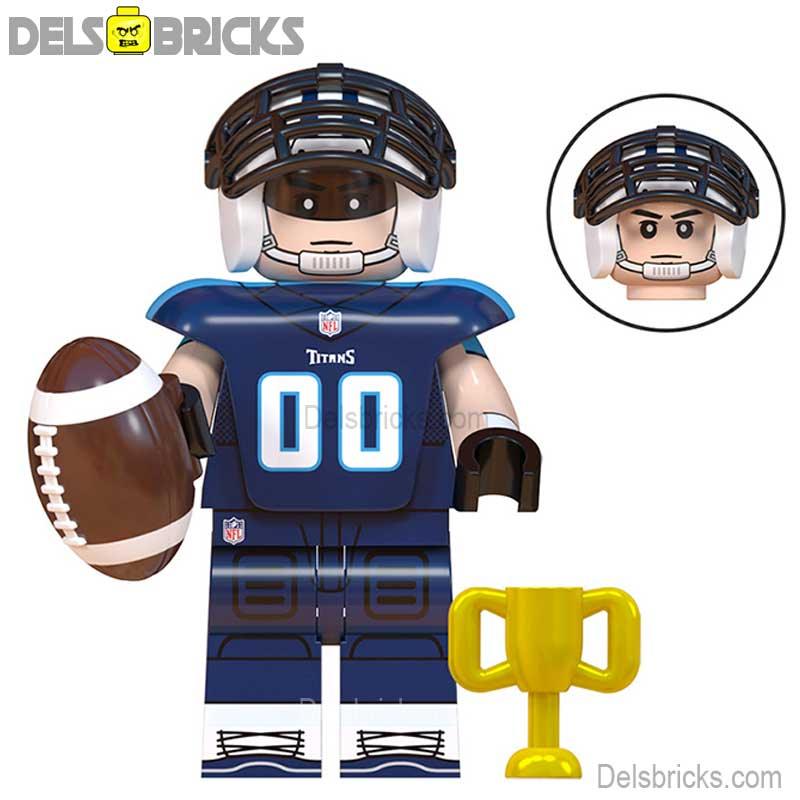 Tennessee Titans NFL Football Teams Lego Minifigures Custom Toys - DelsBricks MinifiguresMinifiguresDelsBricks MinifiguresDelsbricks
