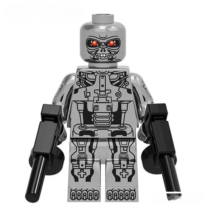 Terminator T - 800 Chrome Endoskeleton Lego custom Minifigures - DelsBricks MinifiguresMinifiguresDelsBricks MinifiguresDelsbricks
