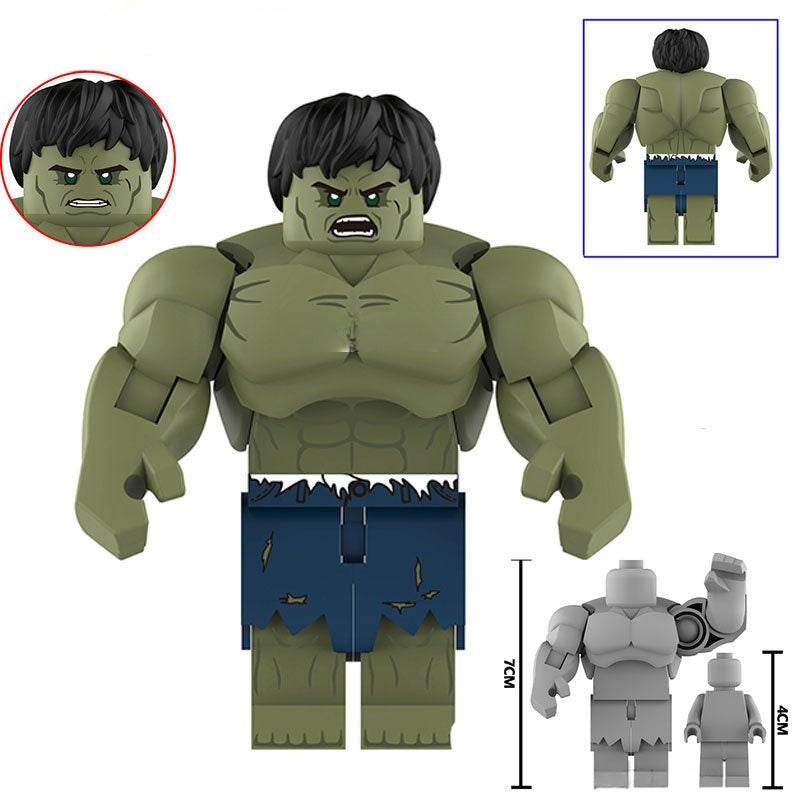 The Incredible Hulk from Avengers MCU Lego Minifigures Custom Toys - DelsBricks MinifiguresMinifiguresDelsBricks MinifiguresDelsbricks