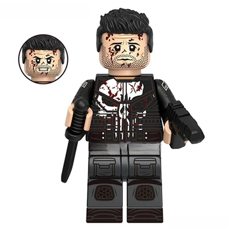 The Punisher Frank Castle from Daredevil Best Lego Minifigures Custom Toys - DelsBricks MinifiguresMinifiguresDelsBricks MinifiguresDelsbricks