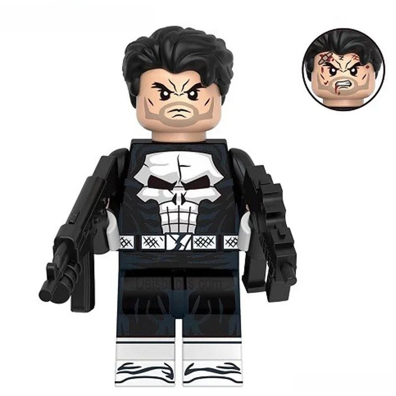 The Punisher Frank Castle Lego Minifigures Custom Toys 2 - DelsBricks MinifiguresMinifiguresDelsBricks MinifiguresDelsbricks