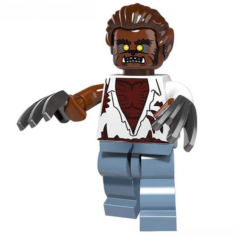 The Wolf Man Horror Movie Werewolf Lego Custom Minifigures - DelsBricks MinifiguresLego Horror MinifiguresDelsBricks MinifiguresDelsbricks.com