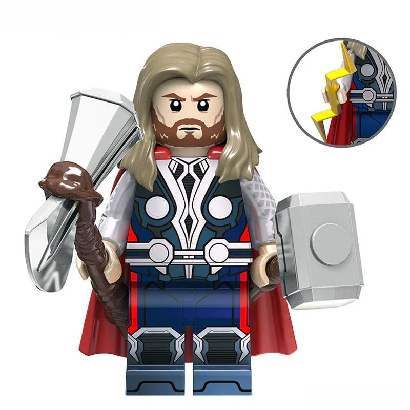 Thor from The Avengers Lego Marvel Minifigures Custom Toys - DelsBricks MinifiguresMinifiguresDelsBricks MinifiguresDelsbricks