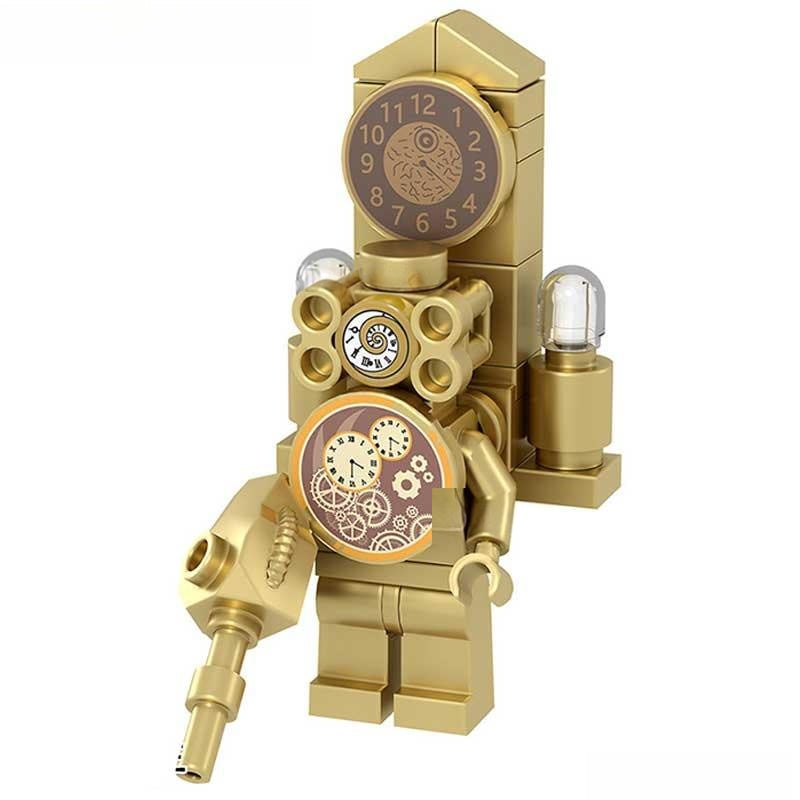 Titan Clockman Skibidi Toilet Lego Minifigures Custom Toys - DelsBricks MinifiguresLego Horror MinifiguresDelsBricks MinifiguresDelsbricks.com