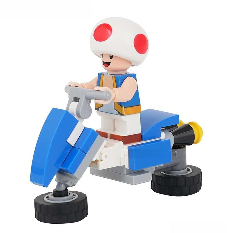 Toad Kart Super Mario Lego Minifigures From Mario Brothers Movie - DelsBricks MinifiguresMinifiguresDelsBricks MinifiguresDelsbricks