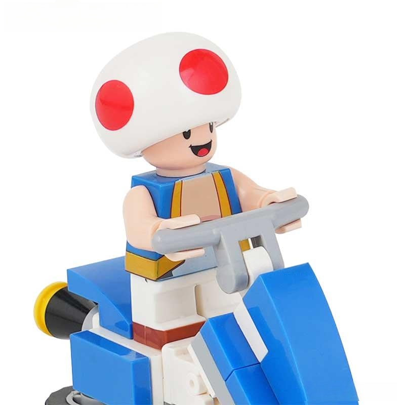Toad Kart Super Mario Lego Minifigures From Mario Brothers Movie - DelsBricks MinifiguresMinifiguresDelsBricks MinifiguresDelsbricks