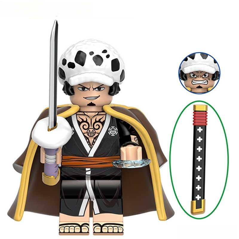 Trafalgar D Law from ONE PIECE Anime Lego Minifigures custom toys 2 - DelsBricks MinifiguresMinifiguresDelsBricks MinifiguresDelsbricks