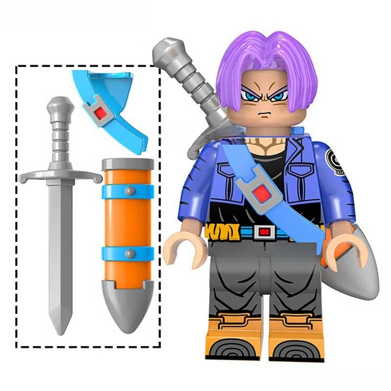 Trunks Dragon Ball Z Lego Minifigures Custom Anime Toys 2 - DelsBricks MinifiguresMinifiguresDelsBricks MinifiguresDelsbricks