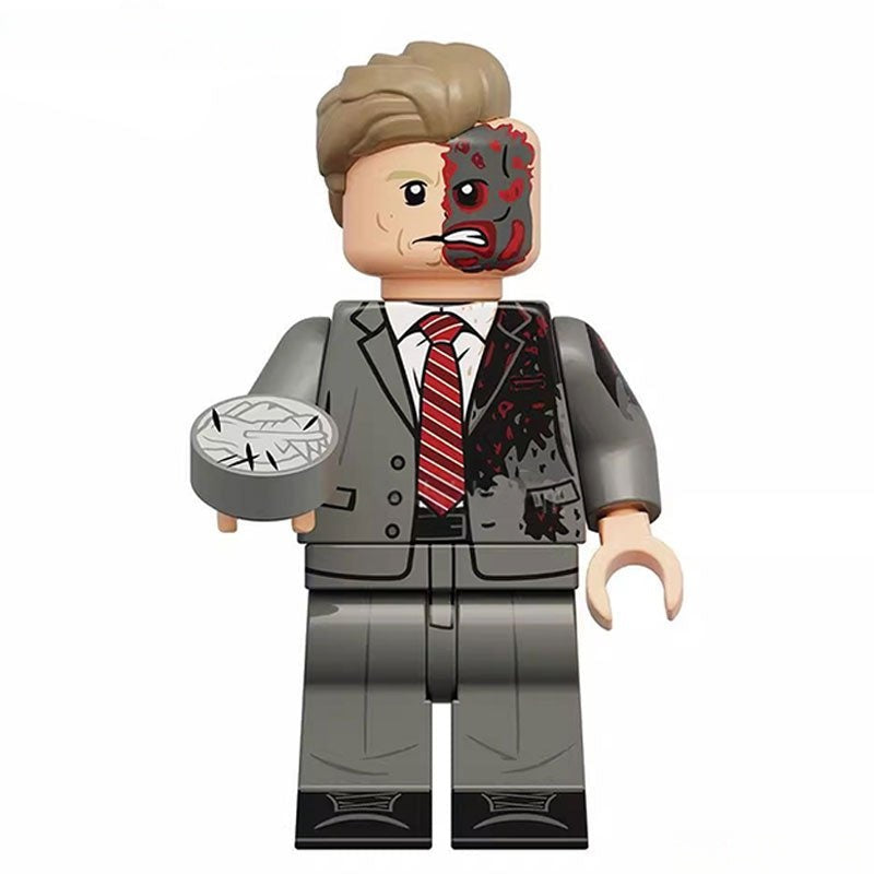 Two - Face Harvey Dent Batman The Dark Knight Lego Minifigures Custom Toys 2 - DelsBricks MinifiguresMinifiguresDelsBricks MinifiguresDelsbricks