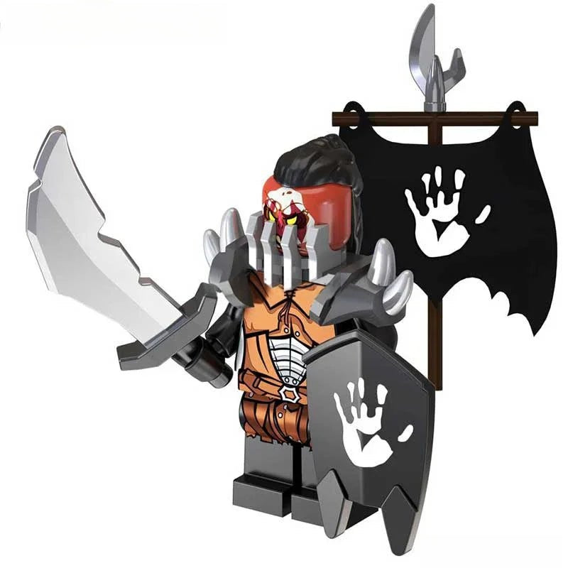 Uruk - hai from Lord of The Rings Lego Minifigures Custom Toys 2 - DelsBricks MinifiguresMinifiguresDelsBricks MinifiguresDelsbricks