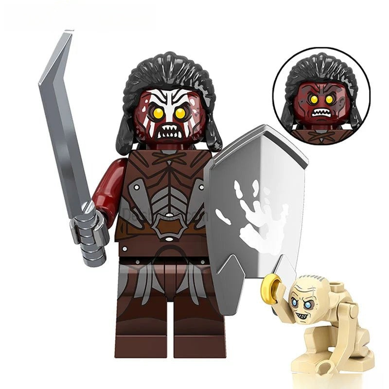 Uruk - hai from Lord of The Rings Lego Minifigures Custom Toys 5 - DelsBricks MinifiguresMinifiguresDelsBricks MinifiguresDelsbricks