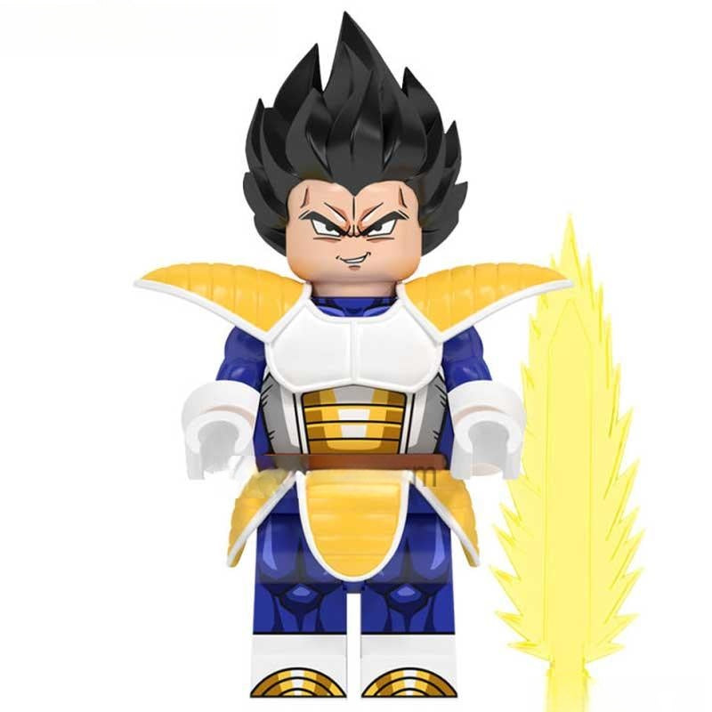 Vegeta Dragon Ball Z Super Lego Minifigures Custom Anime Toys New - DelsBricks MinifiguresMinifiguresDelsBricks MinifiguresDelsbricks