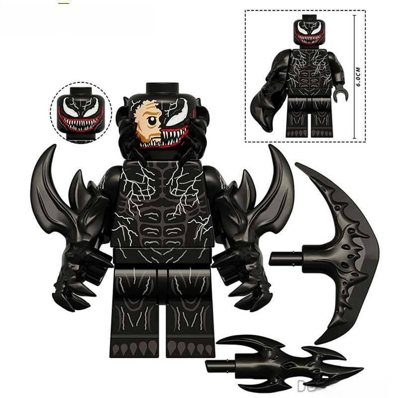 Venom from Spider - Man NEW Big Figure Lego Minifigures Custom Toys - DelsBricks MinifiguresSpiderman Lego MinifiguresDelsBricks MinifiguresDelsbricks.com
