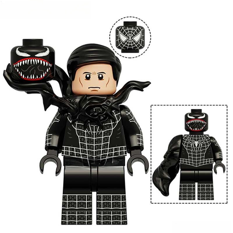 Venom Spider - Man Lego Minifigures Custom Toys - DelsBricks MinifiguresSpiderman Lego MinifiguresDelsBricks MinifiguresDelsbricks.com