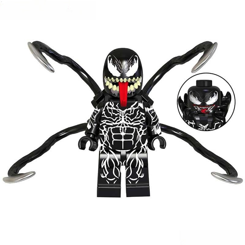 Venom Spider - Man villain Lego Minifigures Custom Toys 2 - DelsBricks MinifiguresSpiderman Lego MinifiguresDelsBricks MinifiguresDelsbricks.com