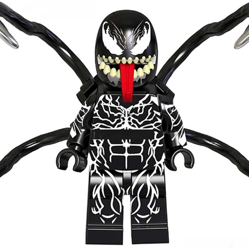 Venom Spider - Man villain Lego Minifigures Custom Toys 2 - DelsBricks MinifiguresSpiderman Lego MinifiguresDelsBricks MinifiguresDelsbricks.com