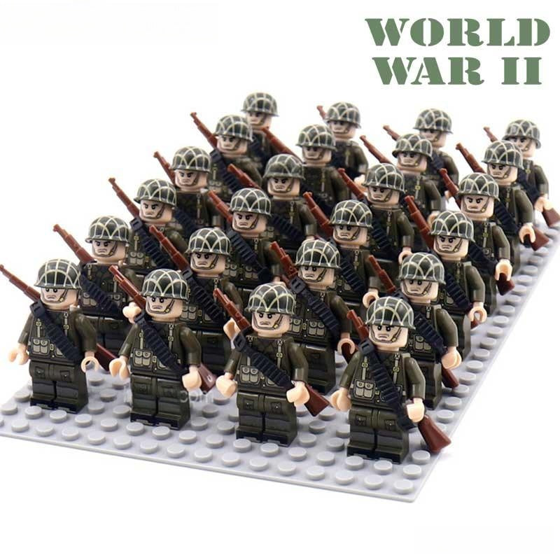 World War 2 American Soldiers set of 24 Lego Minifigures Custom Toys 4 D271 - DelsBricks MinifiguresLego MinifiguresDelsBricks MinifiguresDelsbricks.com