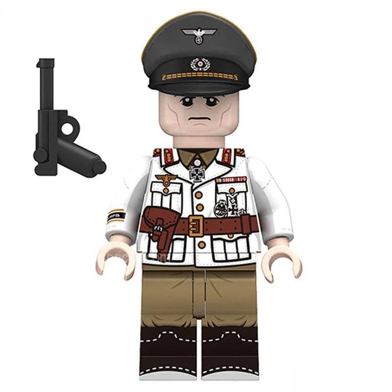 World War 2 Erwin Rommel Nazi General Lego Minifigures Custom Toys - DelsBricks MinifiguresLego MinifiguresDelsBricks MinifiguresDelsbricks.com