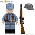 World War 2 German Luftwaffe Soldier Lego Minifigures Custom Toys - DelsBricks MinifiguresLego MinifiguresDelsBricks MinifiguresDelsbricks.com