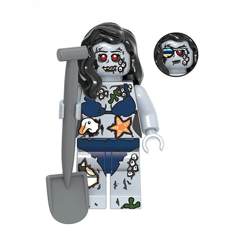 Zombie Bikini Beach Girl Minifigures - DelsBricks MinifiguresLego Horror MinifiguresDelsBricks MinifiguresDelsbricks.com