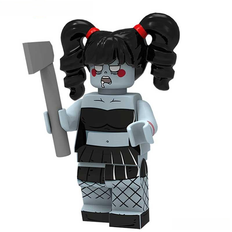 Zombie Punk Girl Lego Minifigures Custom Horror Toys - DelsBricks MinifiguresLego Horror MinifiguresDelsBricks MinifiguresDelsbricks.com