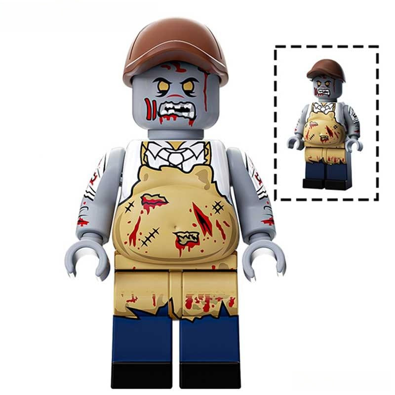Zombie with big belly Lego Minifigures Custom Horror Toys - DelsBricks MinifiguresLego Horror MinifiguresDelsBricks MinifiguresDelsbricks.com